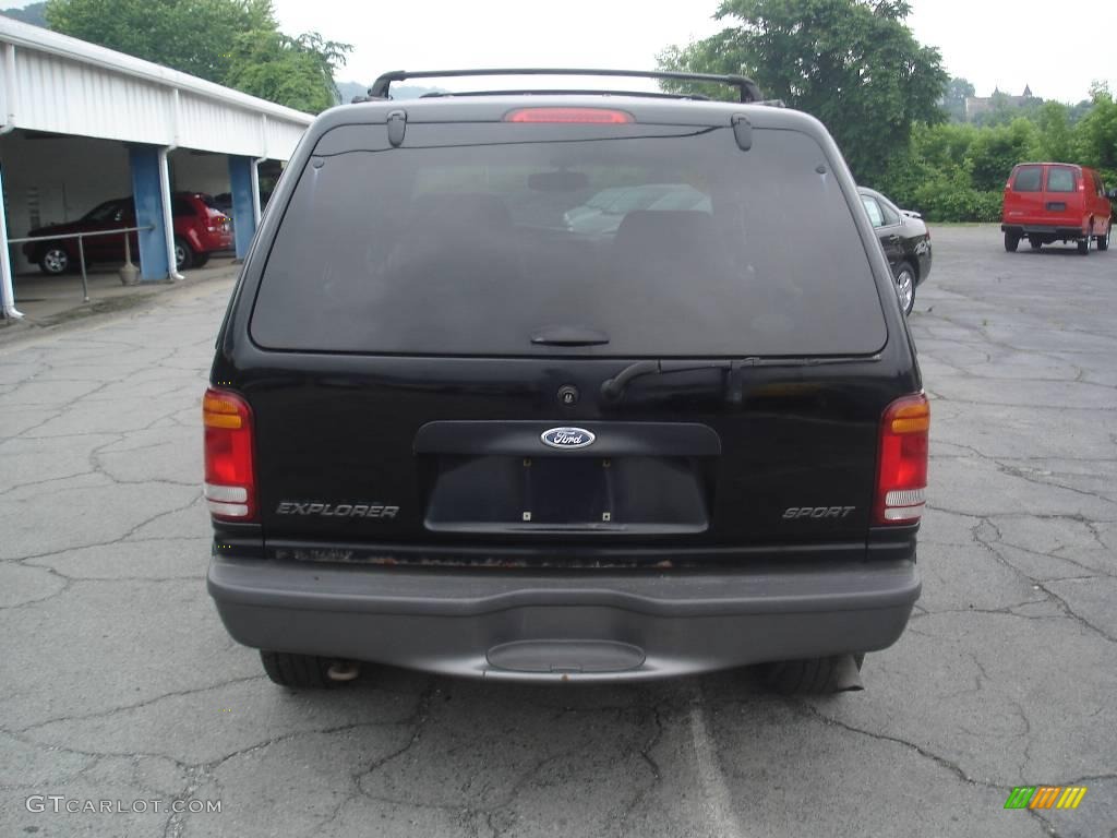 1999 Explorer Sport 4x4 - Black Clearcoat / Medium Graphite Grey photo #3
