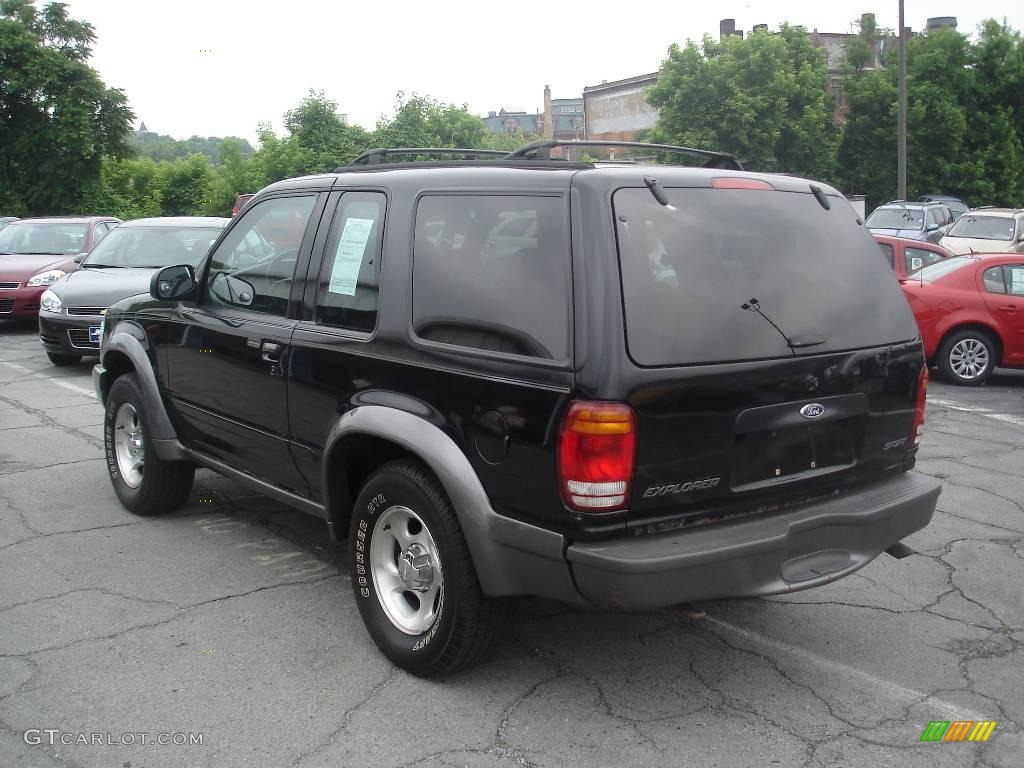1999 Explorer Sport 4x4 - Black Clearcoat / Medium Graphite Grey photo #4