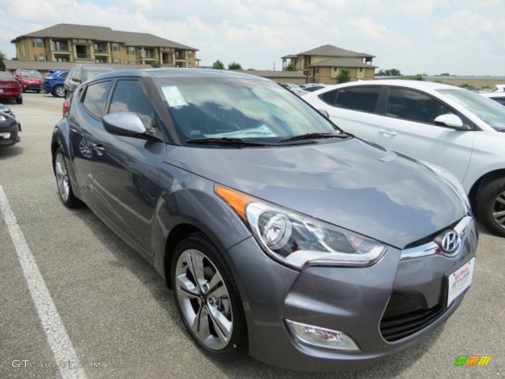 2016 Veloster  - Triathlon Gray / Black/Yellow photo #3