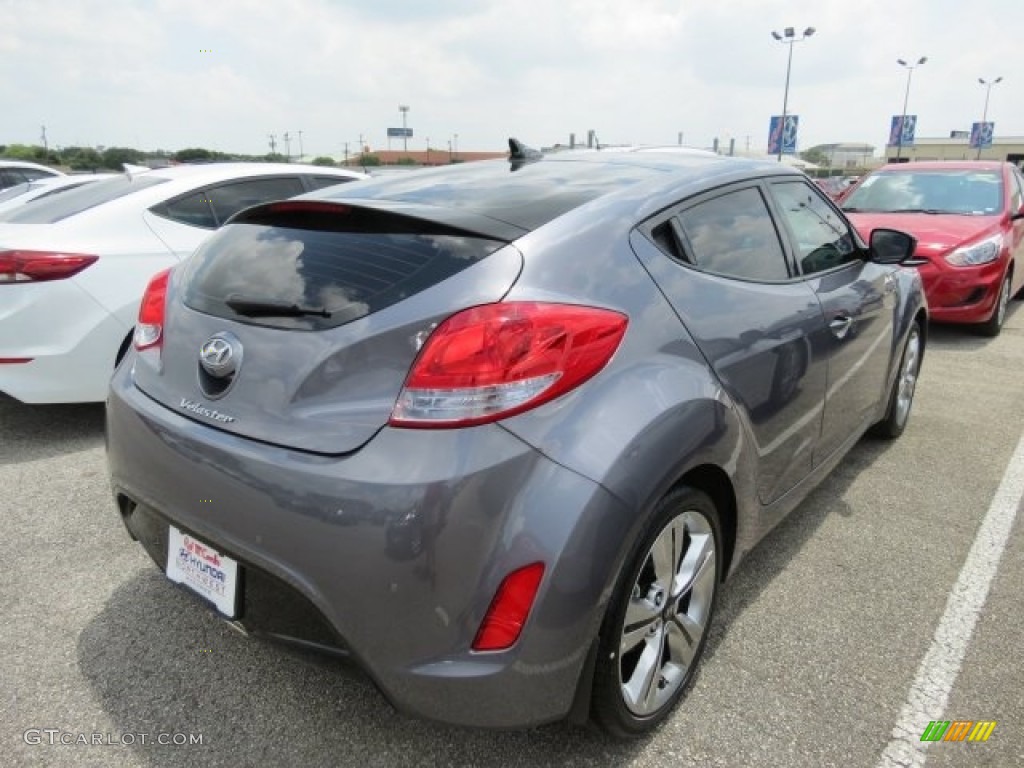 2016 Veloster  - Triathlon Gray / Black/Yellow photo #4