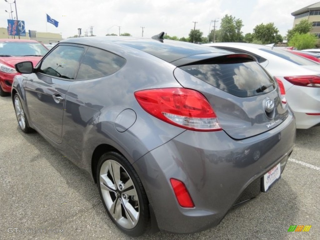 2016 Veloster  - Triathlon Gray / Black/Yellow photo #5