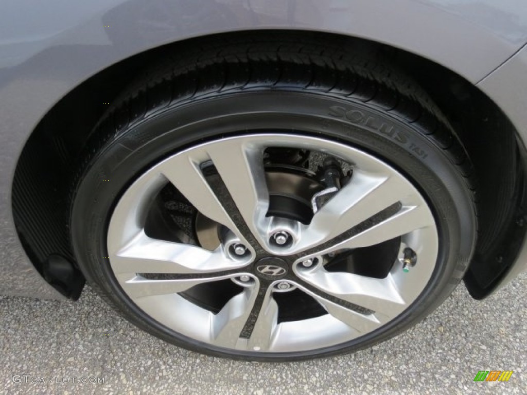 2016 Veloster  - Triathlon Gray / Black/Yellow photo #6