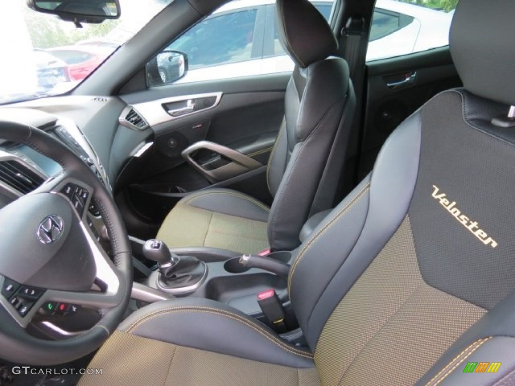 2016 Veloster  - Triathlon Gray / Black/Yellow photo #7