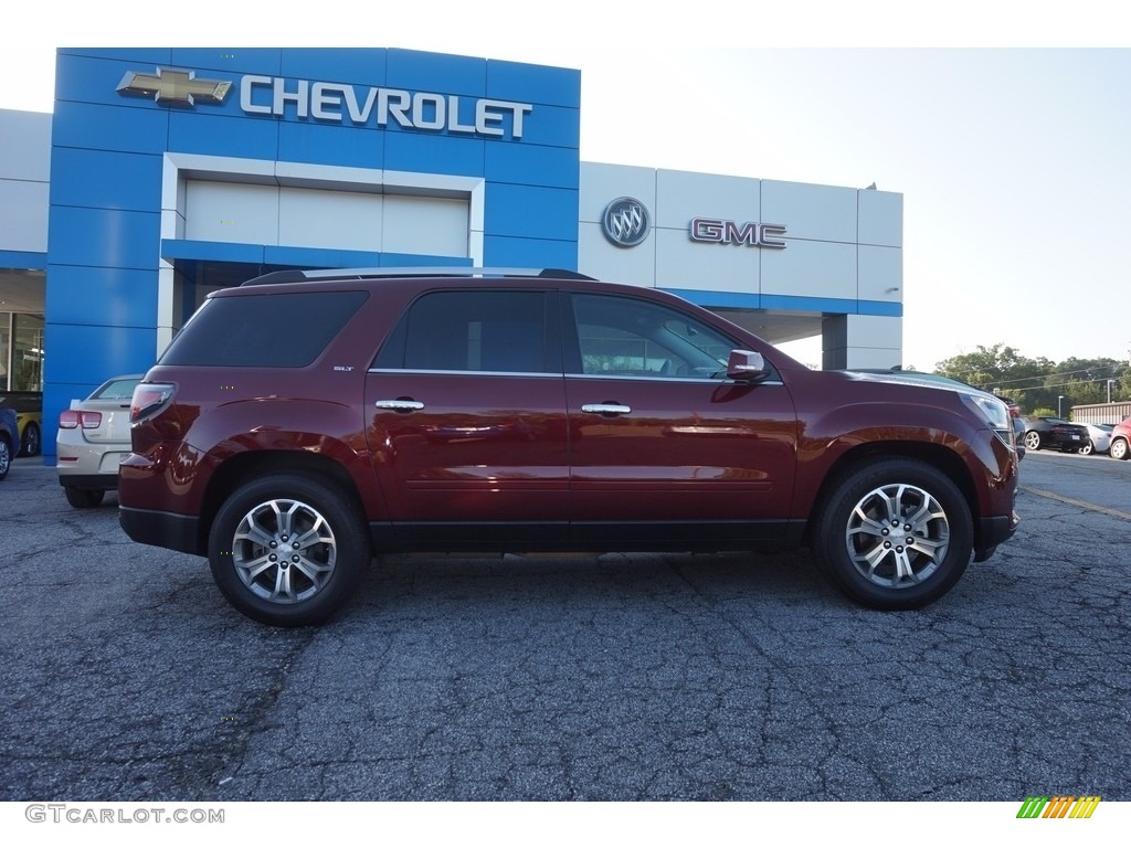 2016 Acadia SLT - Crimson Red Tintcoat / Light Titanium photo #8