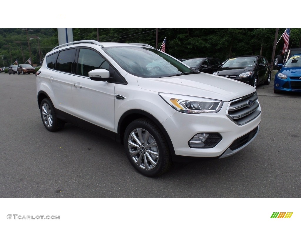 2017 Escape Titanium 4WD - Oxford White / Charcoal Black photo #5