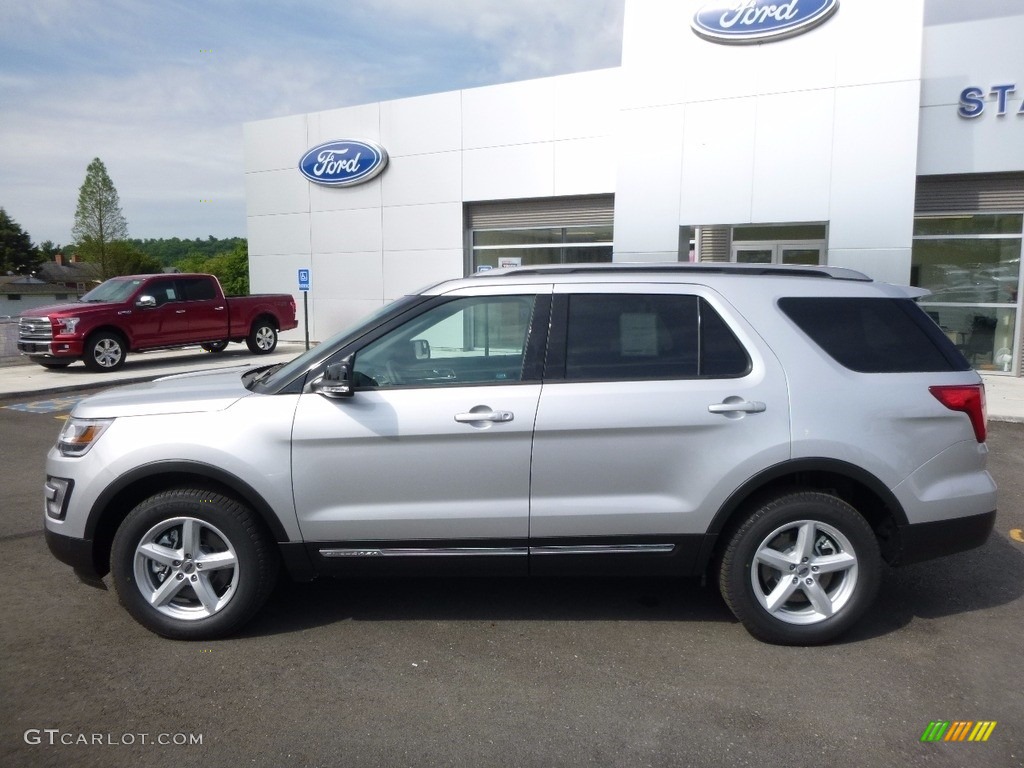 2016 Explorer XLT 4WD - Ingot Silver Metallic / Ebony Black photo #9