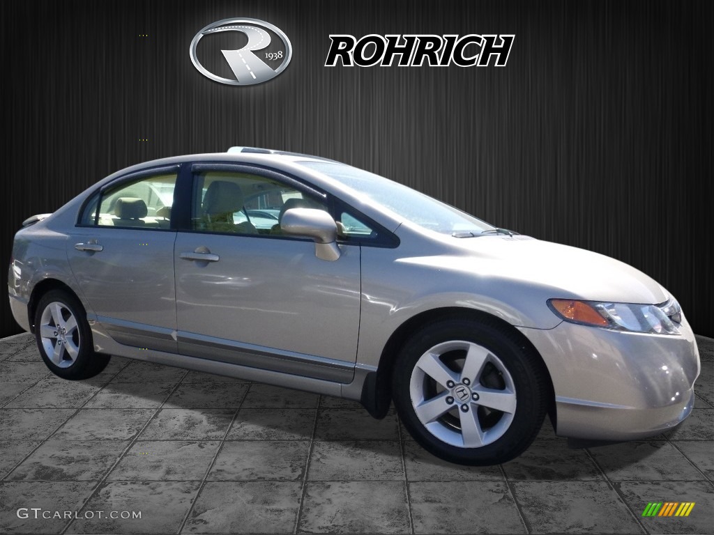 2006 Civic EX Sedan - Shoreline Mist Metallic / Ivory photo #1