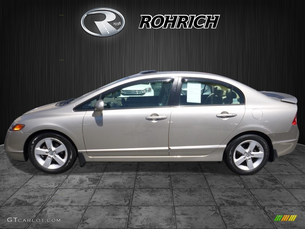 2006 Civic EX Sedan - Shoreline Mist Metallic / Ivory photo #4