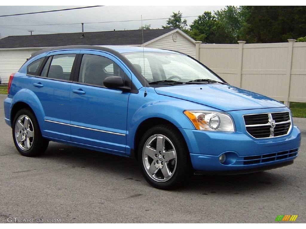 2008 Caliber R/T AWD - Surf Blue Pearl / Dark Slate Gray photo #7