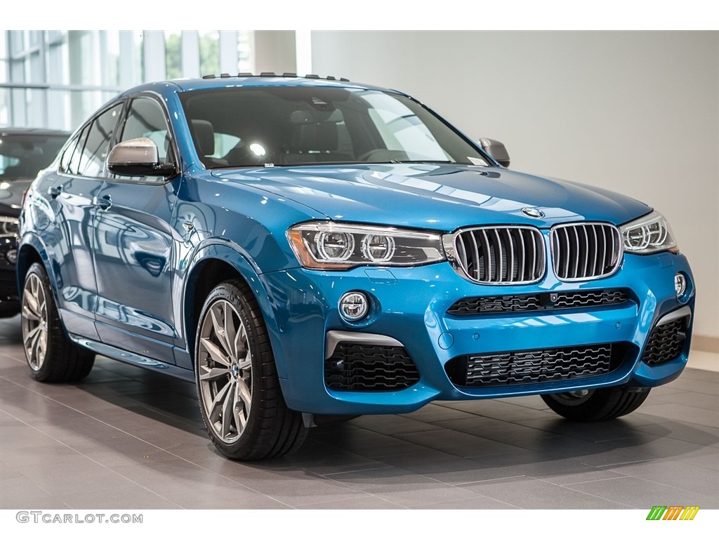 Long Beach Blue Metallic 2017 BMW X4 M40i Exterior Photo #113736679