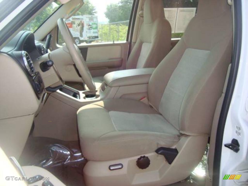 2003 Expedition XLT 4x4 - Oxford White / Medium Parchment photo #8