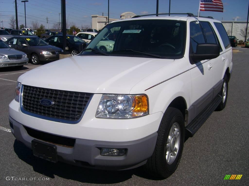 2003 Expedition XLT - Oxford White / Flint Grey photo #1
