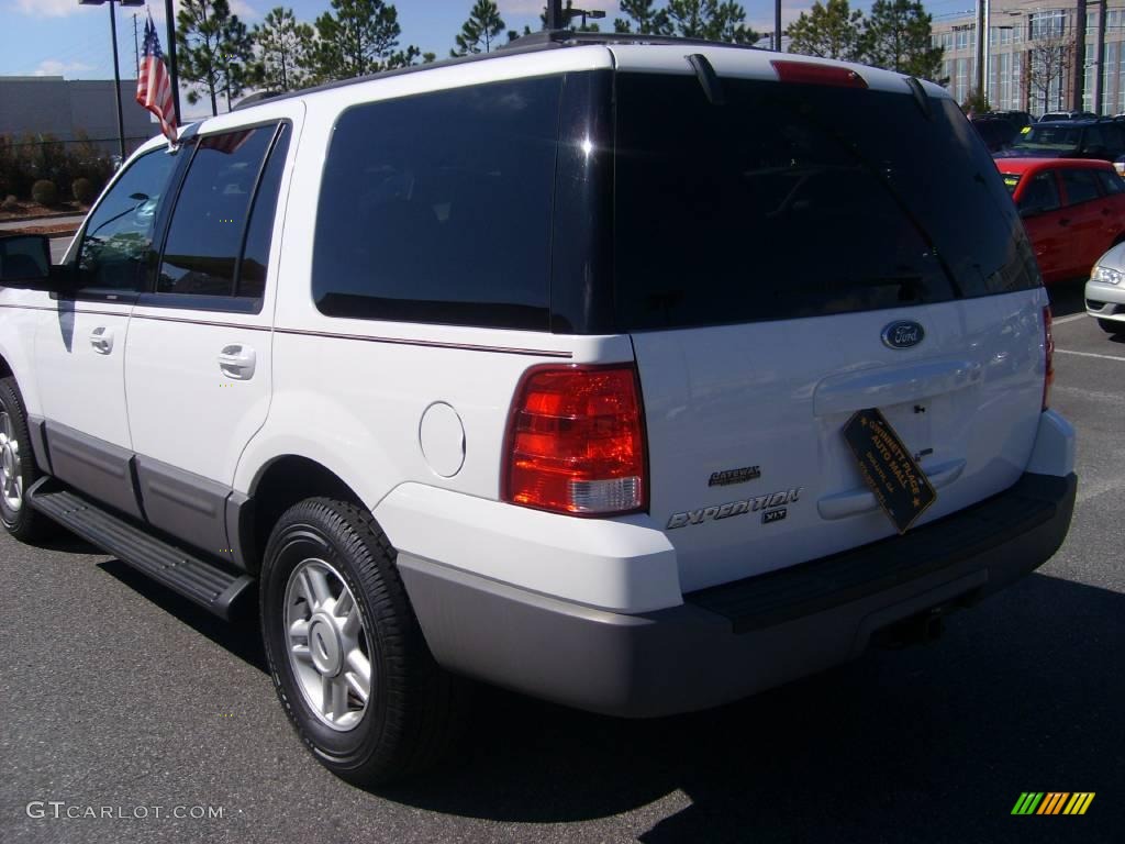 2003 Expedition XLT - Oxford White / Flint Grey photo #5