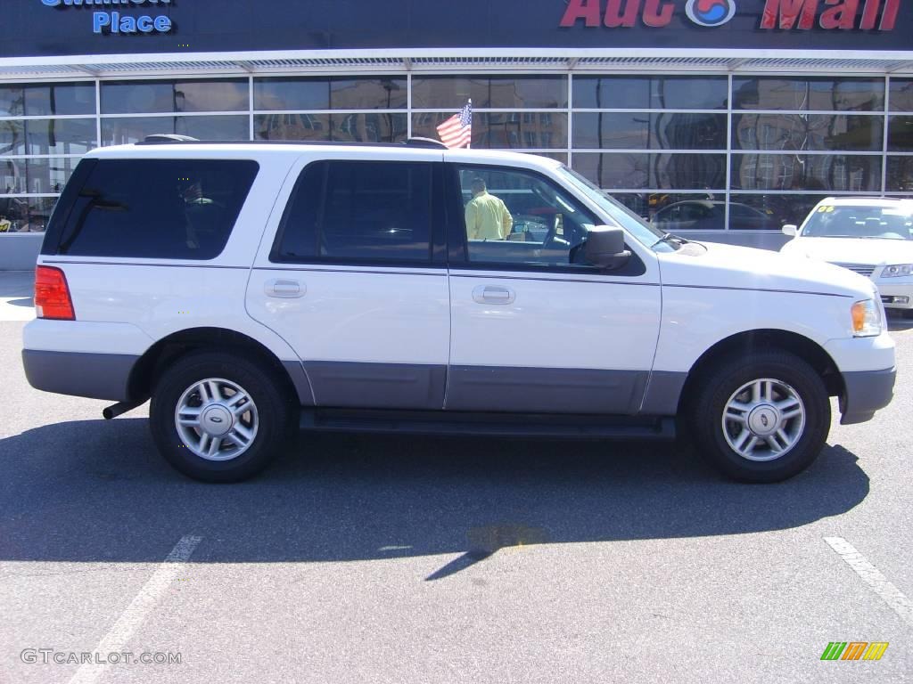 2003 Expedition XLT - Oxford White / Flint Grey photo #7