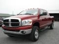 2007 Inferno Red Crystal Pearl Dodge Ram 2500 SLT Mega Cab 4x4  photo #3