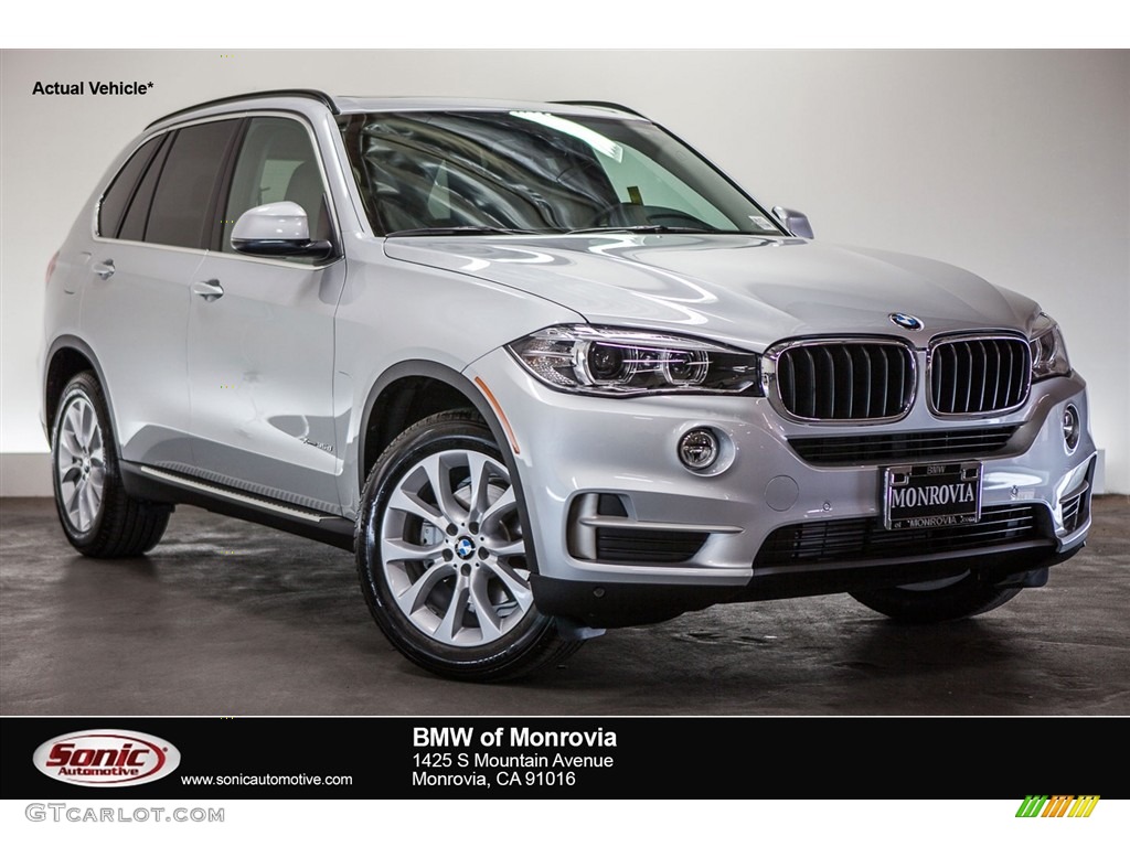 2016 X5 xDrive35d - Glacier Silver Metallic / Black photo #1