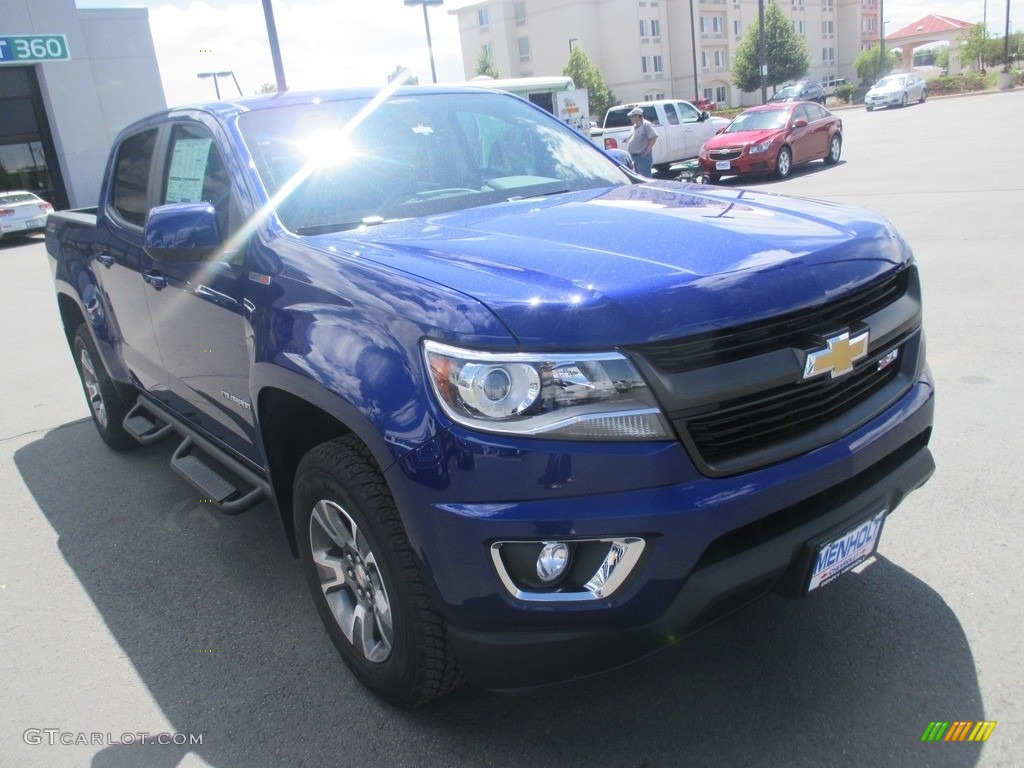 2016 Colorado Z71 Crew Cab 4x4 - Laser Blue / Jet Black/Dark Ash photo #1