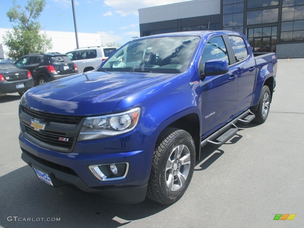 Laser Blue 2016 Chevrolet Colorado Z71 Crew Cab 4x4 Exterior Photo #113740849