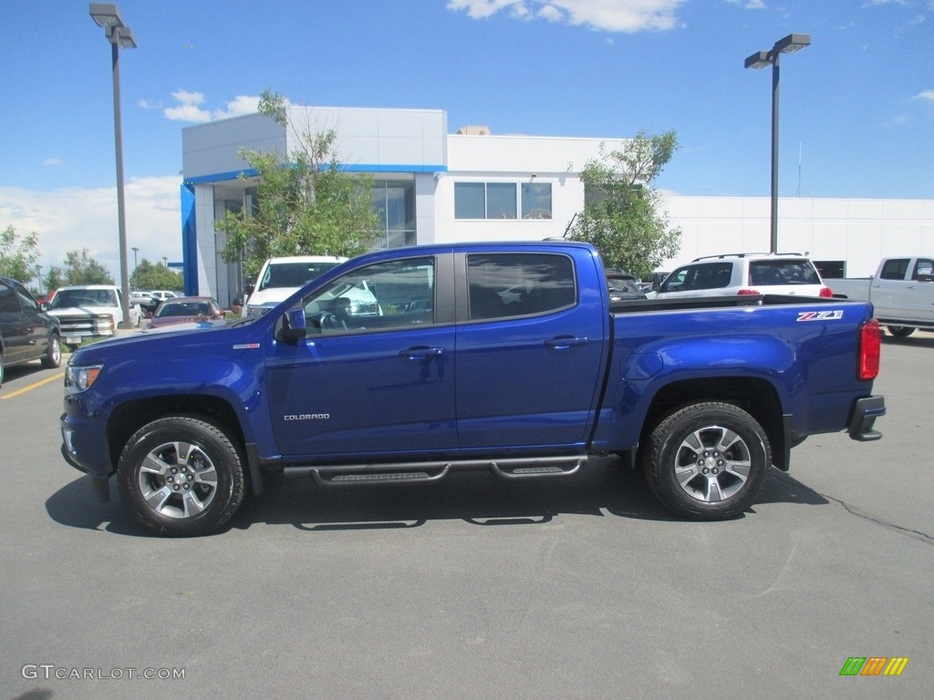 2016 Colorado Z71 Crew Cab 4x4 - Laser Blue / Jet Black/Dark Ash photo #3