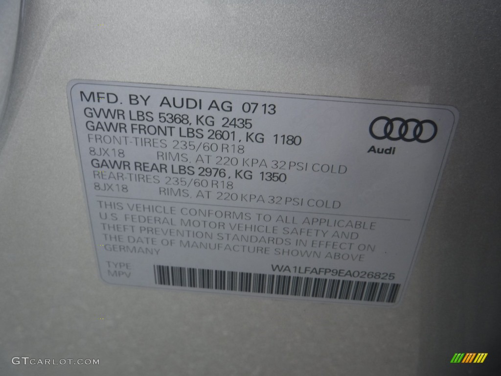 2014 Q5 2.0 TFSI quattro - Cuvee Silver Metallic / Pistachio Beige photo #44