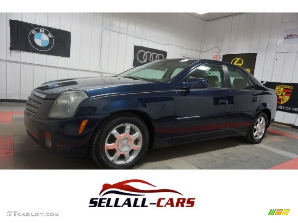 2003 CTS Sedan - Blue Onyx / Light Neutral photo #1