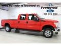 Race Red - F250 Super Duty XL Crew Cab 4x4 Photo No. 1