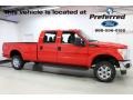 2016 Race Red Ford F250 Super Duty XL Crew Cab 4x4  photo #1