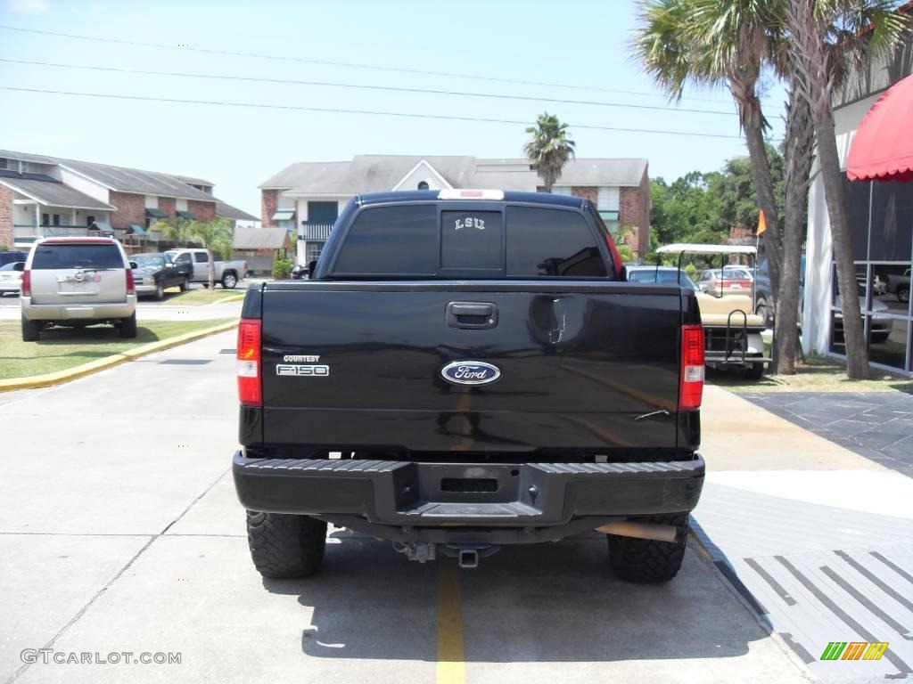 2004 F150 FX4 SuperCrew 4x4 - Black / Black/Medium Flint photo #2