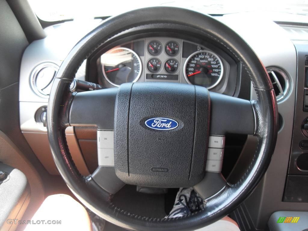 2004 F150 FX4 SuperCrew 4x4 - Black / Black/Medium Flint photo #7