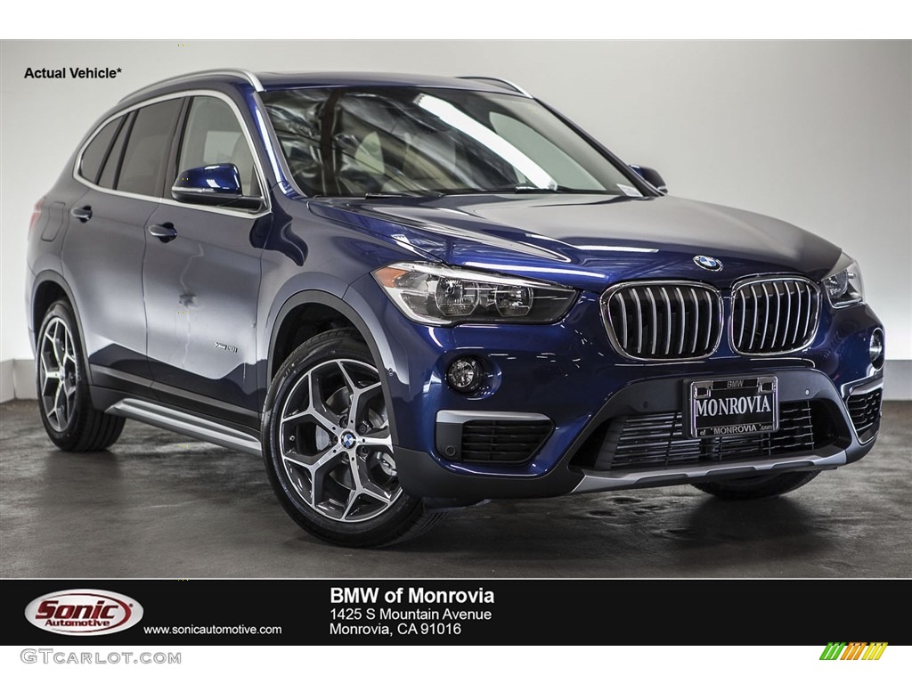 2016 X1 xDrive28i - Mediterranean Blue metallic / Canberra Beige photo #1