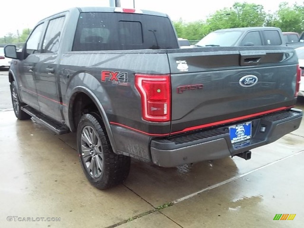 2016 F150 Lariat SuperCrew 4x4 - Magnetic / Black photo #17