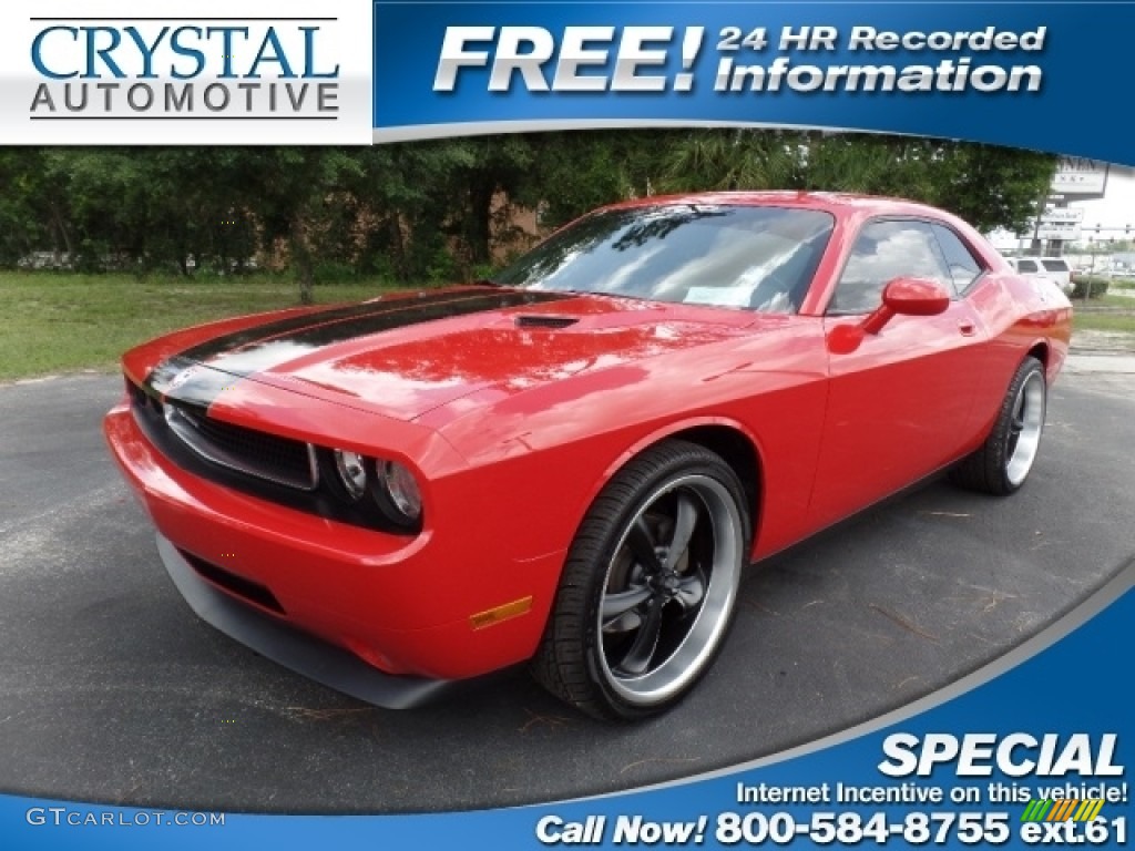 Inferno Red Crystal Pearl Dodge Challenger