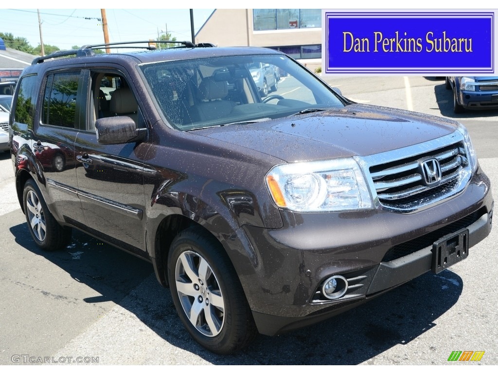 2013 Pilot Touring 4WD - Dark Amber Metallic / Gray photo #1