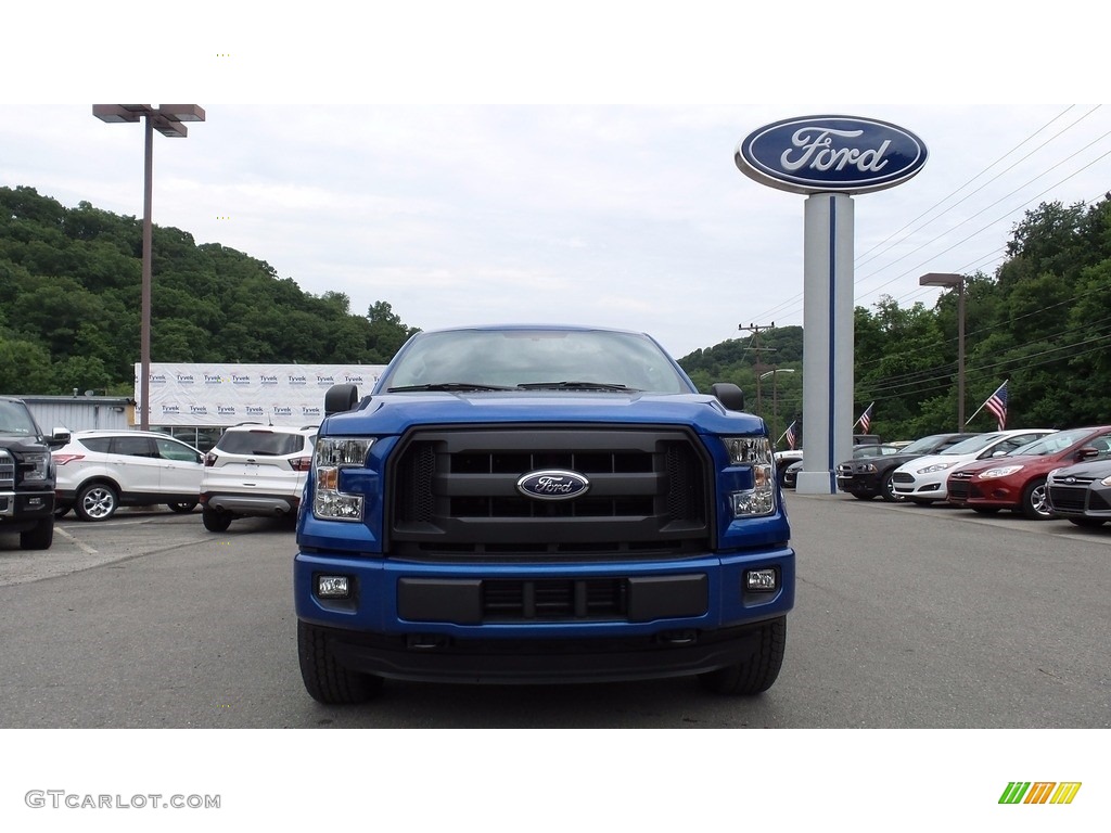 2016 F150 XL SuperCrew 4x4 - Blue Flame / Medium Earth Gray photo #2