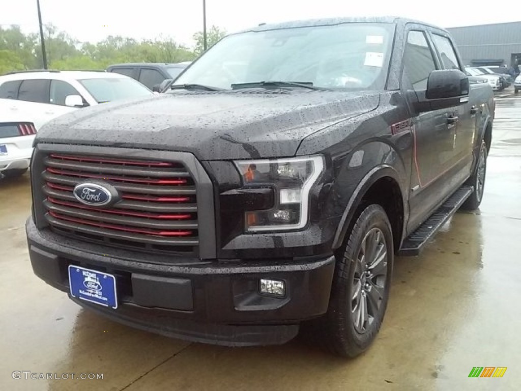 2016 F150 Lariat SuperCrew - Shadow Black / Black photo #23