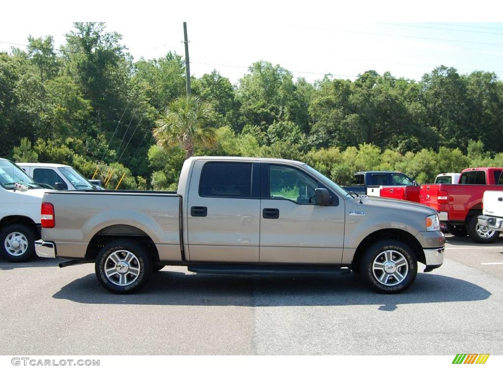 2006 F150 XLT SuperCrew - Arizona Beige Metallic / Tan photo #14