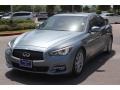 2014 Hagane Blue Infiniti Q 50 Hybrid Premium  photo #3