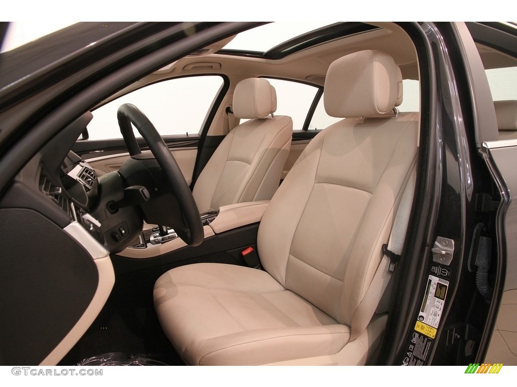 2013 5 Series 528i xDrive Sedan - Dark Graphite Metallic II / Oyster/Black photo #7