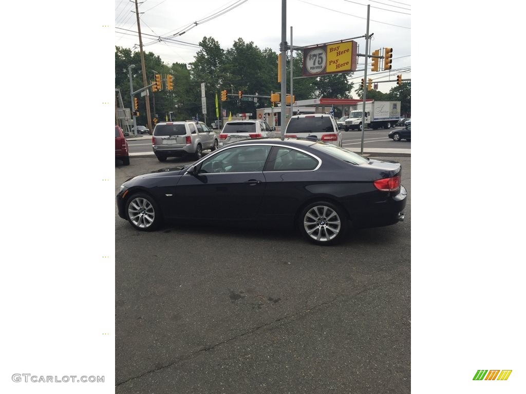 2008 3 Series 335xi Coupe - Montego Blue Metallic / Saddle Brown/Black photo #6