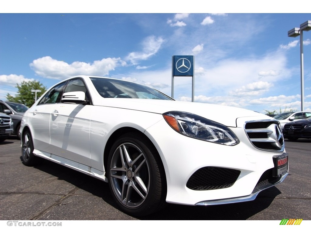 2016 E 350 4Matic Sedan - Polar White / Black photo #3