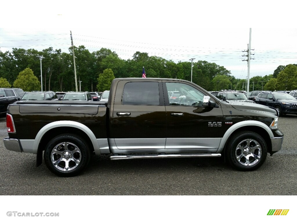 2013 1500 Laramie Crew Cab 4x4 - Western Brown Pearl / Canyon Brown/Light Frost Beige photo #5