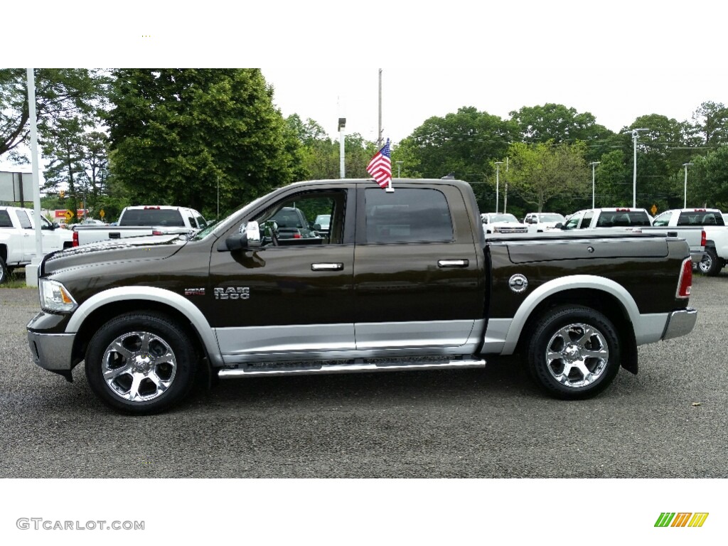 2013 1500 Laramie Crew Cab 4x4 - Western Brown Pearl / Canyon Brown/Light Frost Beige photo #12