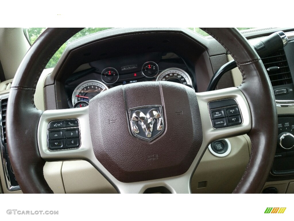 2013 1500 Laramie Crew Cab 4x4 - Western Brown Pearl / Canyon Brown/Light Frost Beige photo #16