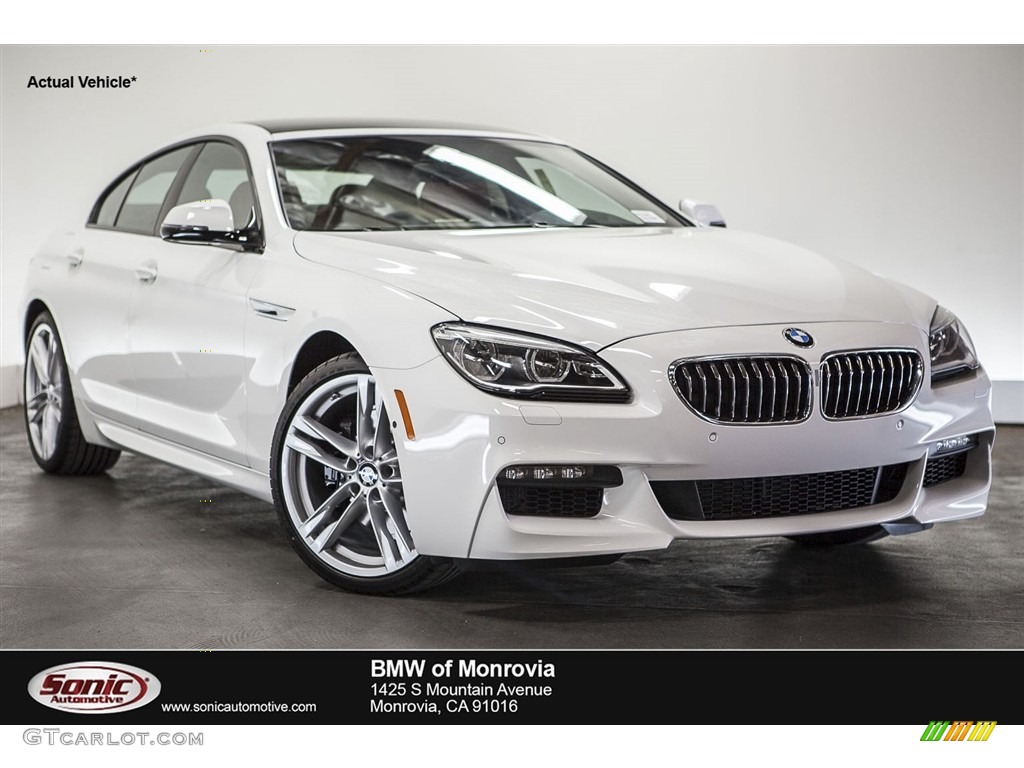2017 6 Series 640i Gran Coupe - Alpine White / Vermilion Red photo #1