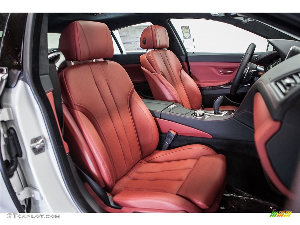 Vermilion Red Interior 2017 BMW 6 Series 640i Gran Coupe Photo #113765856