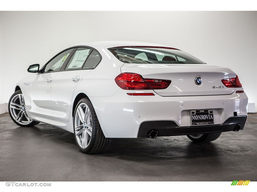 2017 6 Series 640i Gran Coupe - Alpine White / Vermilion Red photo #3