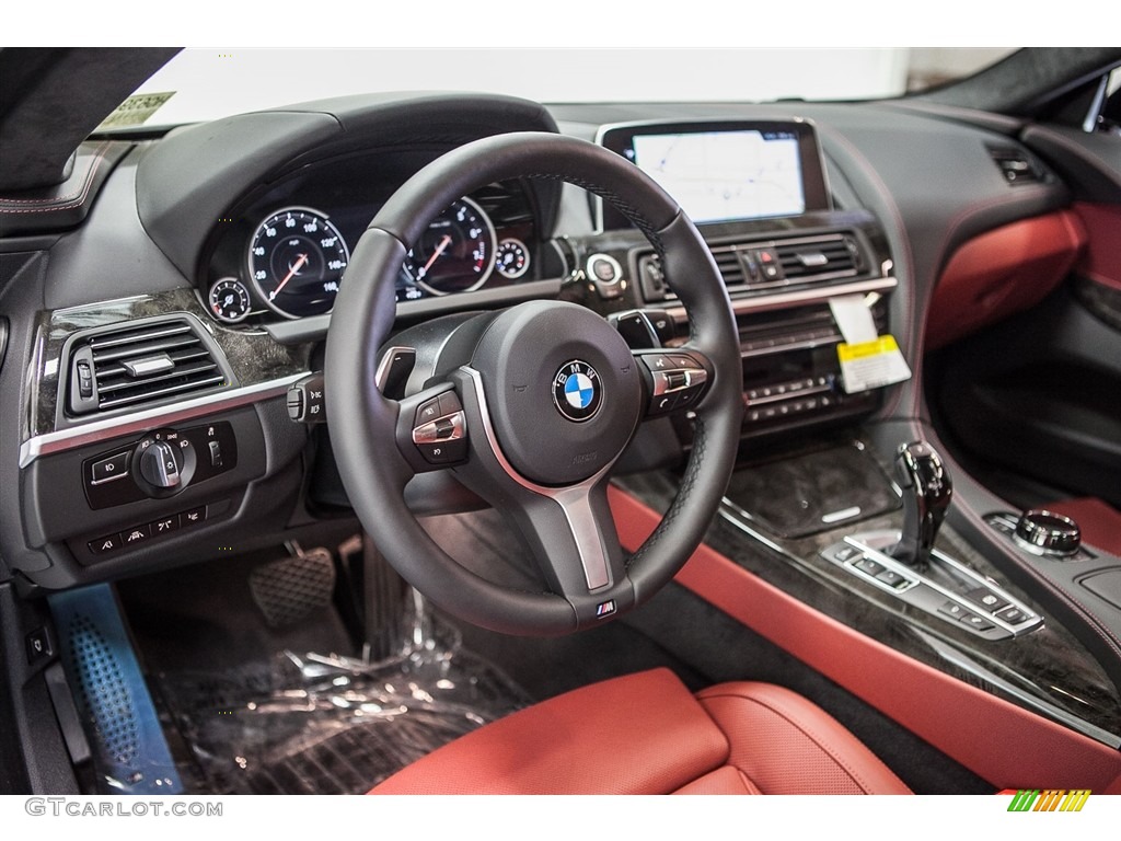 2017 6 Series 640i Gran Coupe - Alpine White / Vermilion Red photo #6