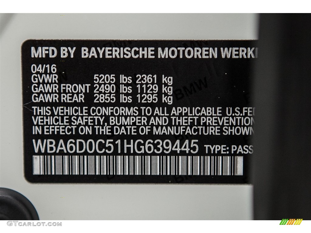 2017 6 Series 640i Gran Coupe - Alpine White / Vermilion Red photo #7