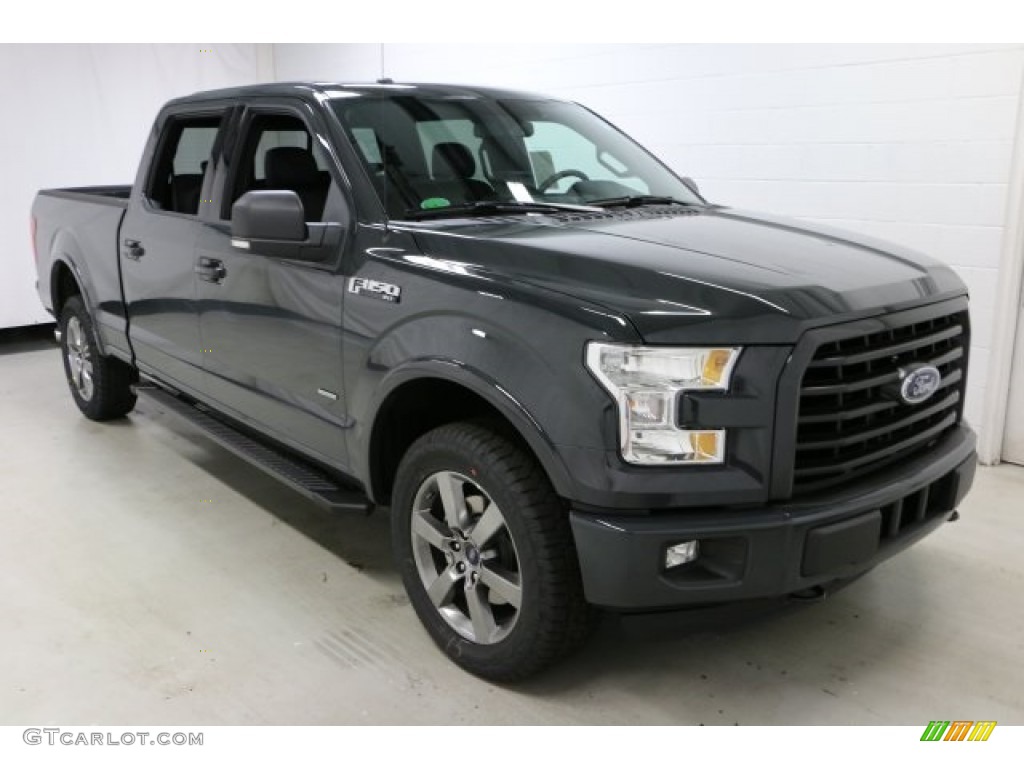 2016 F150 XLT SuperCrew 4x4 - Lithium Gray / Black photo #3