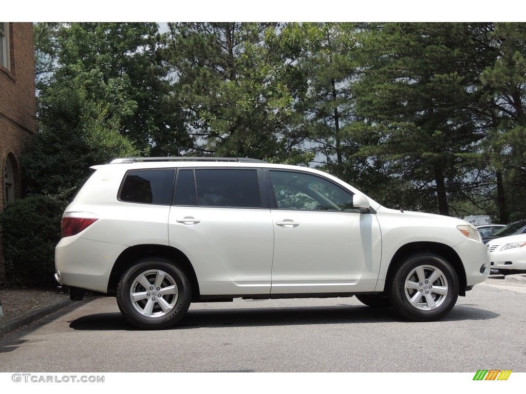 2008 Highlander  - Blizzard White Pearl / Sand Beige photo #5